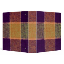 Cozy Warm Plaid Vinyl Binder