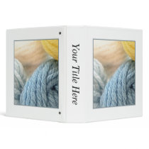 Cozy Yarn Vinyl Binder