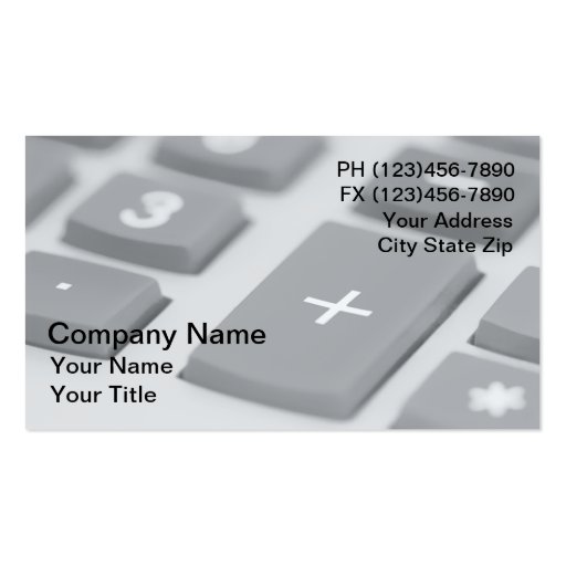 CPA Business Cards (front side)