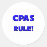 Cpas Rule! Round Sticker
