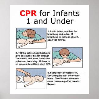 CPR for Infants Poster