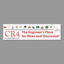 CR4 Icon Bumper Sticker bumper stickers