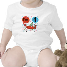 Crab 1st Birthday Tee Shirt