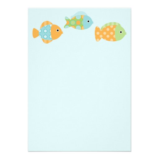 Crab and Fish Invitations