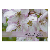 Crab Apple Blossoms Bridesmaid Thank You Greeting Card