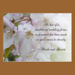 Crab Apple Blossoms Wedding Charity Card business cards
