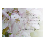 Crab Apple Blossoms Wedding Charity Card Business Card Templates