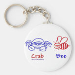 Crab Bee Keychains