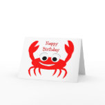 Crab Birthday Card