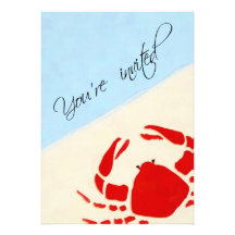 Crab Boil Party Invitation
