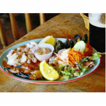 Crab Claws Lemons Salads Seafood Platters Acrylic Cut Out