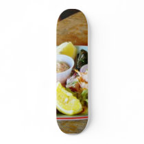 Crab Claws Lemons Salads Seafood Platters skateboards by lifesphere Crab Claws Lemons Salads Seafood Platters skateboards