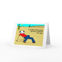 Crab Crawl Greeting Card