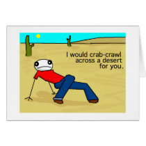 Crab Crawl Greeting Card cards