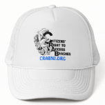 CRAB DOLPHIN LOGO PRINTED CAP hats