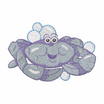 Crab embroidered shirts