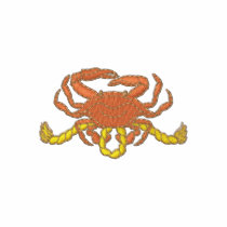 Crab embroidered shirts