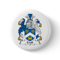 Crab Family Crest buttons