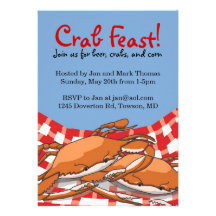 Crab Feast Invitations