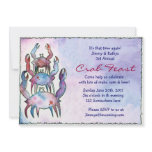 CRAB FEST FEAST Dinner Party Invitation