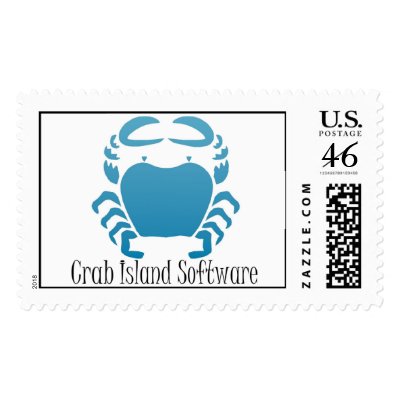 Crab Island Software Postage Stamps by CrabIsland