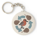 Crab-Knot Cycle Basic Keychain