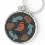 Crab-Knot Cycle Premium Round Keychain