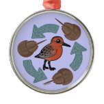 Crab-Knot Cycle Premium circle Ornament