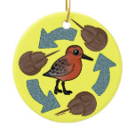 Crab-Knot Cycle Circle Ornament
