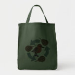 Crab-Knot Cycle Grocery Tote