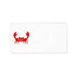 Crab Lover Address Label