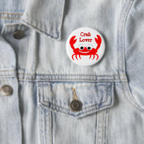 Crab Lover Button
