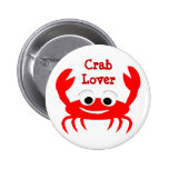 Crab Lover Button