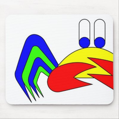 Crab-Mac-Claw Mouse Pads by lonvig
