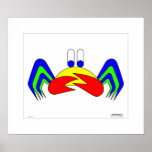 Crab-Mac-Claw - passepartout Poster