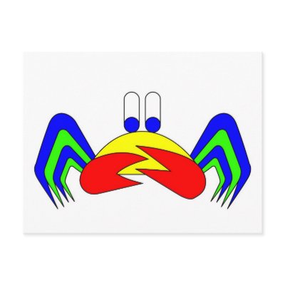 Crab-Mac-Claw Post Cards by lonvig