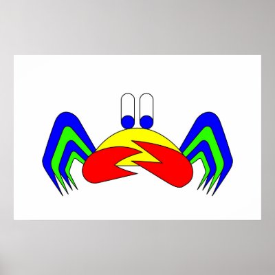 Crab-Mac-Claw Poster by lonvig