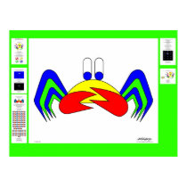 Crab-Mac-Claw the Crab - in English posters by lonvig Crab-Mac-Claw the Crab - in English posters