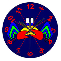 Crab-Mac-Claw the Crab wall clocks