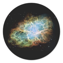 Crab Nebula Round Stickers