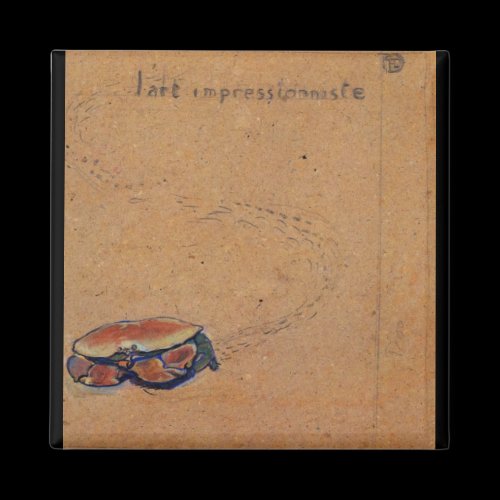 Crab on the sand by Toulouse-Lautrec Refrigerator Magnets