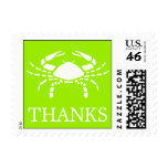 Crab Postage Stamp (Thanks Lime Green)