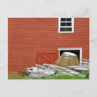 Crab Pot in Salvage, Newfoundland postcard