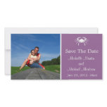Crab Save The Date Photocard (Eggplant) Picture Card
