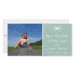 Crab Save The Date Photocard (Sage Green) Custom Photo Card
