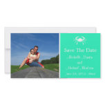 Crab Save The Date Photocard (Spring Green) Custom Photo Card