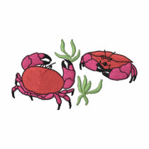 Crab Scene embroidered shirts by ZazzleEmbroidery Crab Scene embroidered shirts