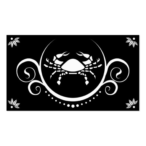 crab sophistications business cards (front side)
