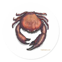 Crab stickers by FunGraphix Crab stickers