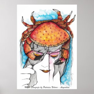 Crab Woman print